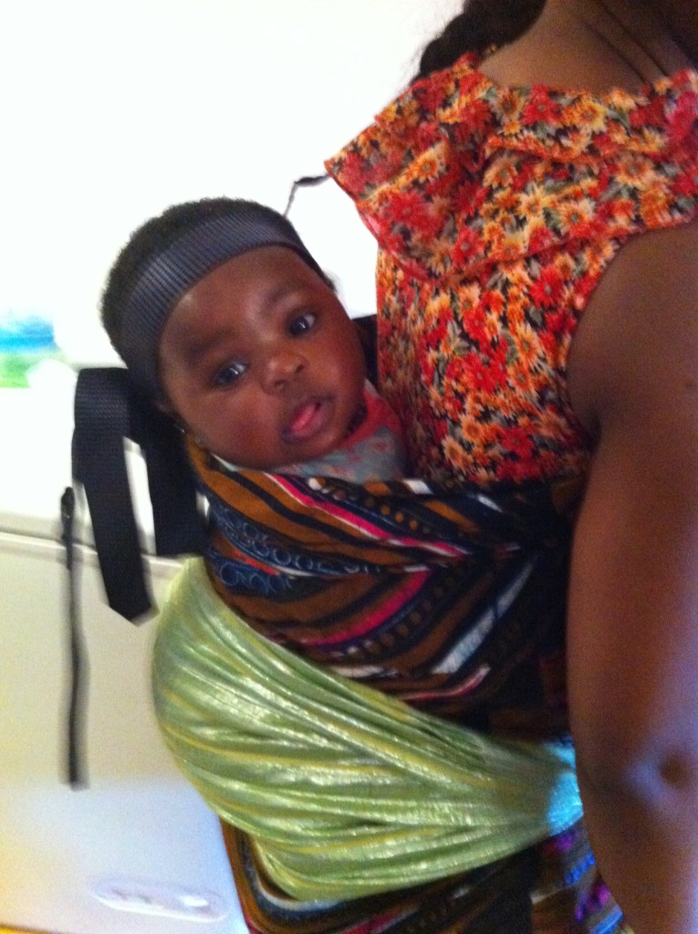 Traditional Nigerian (Yoruba) 'wrapper' and 'oja'